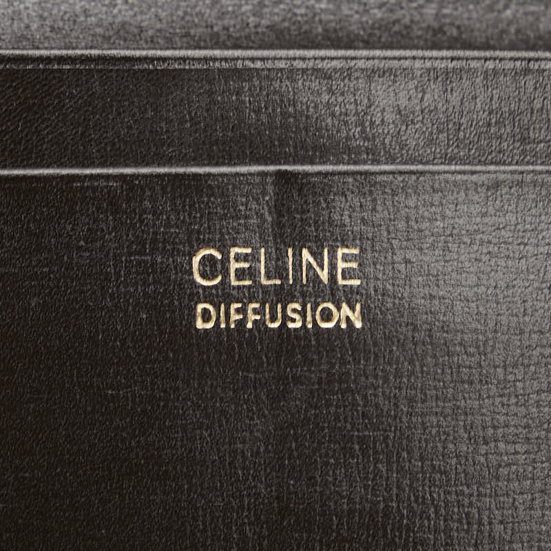 セリーヌ DIFFUSION 札入れ ブラウン レザー メンズ CELINE 【中古】