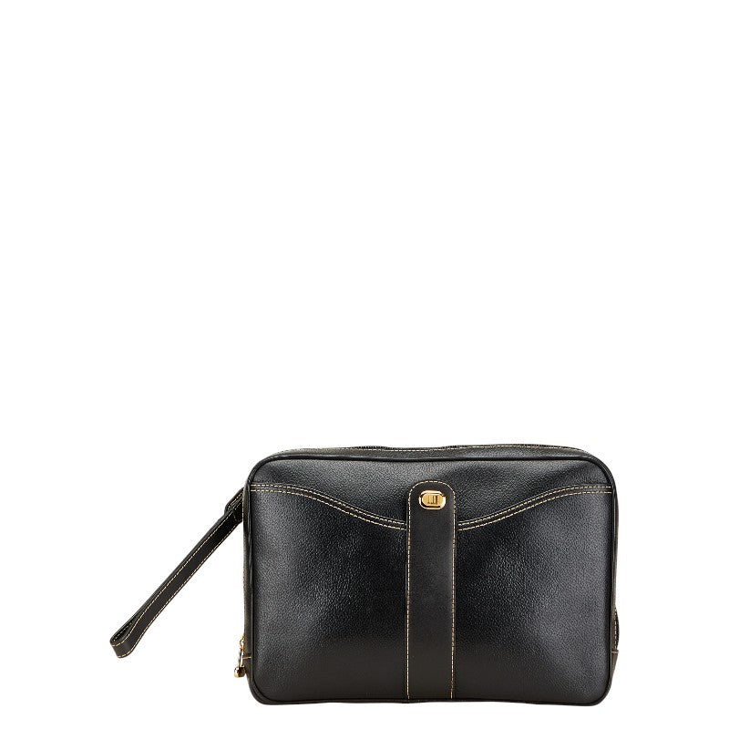ダンヒル セカンドバッグ クラッチバッグ ブラック レザー レディース Dunhill 【中古】