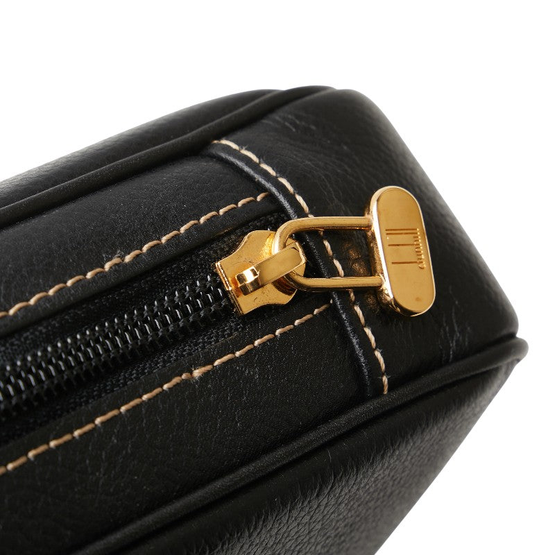 ダンヒル セカンドバッグ クラッチバッグ ブラック レザー レディース Dunhill 【中古】