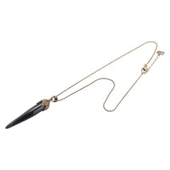 ドルチェアンドガッバーナ コルノ ネックレス シルバー ブラック プラスチック SV925 シルバー レディース DOLCE&GABBANA 【中古】