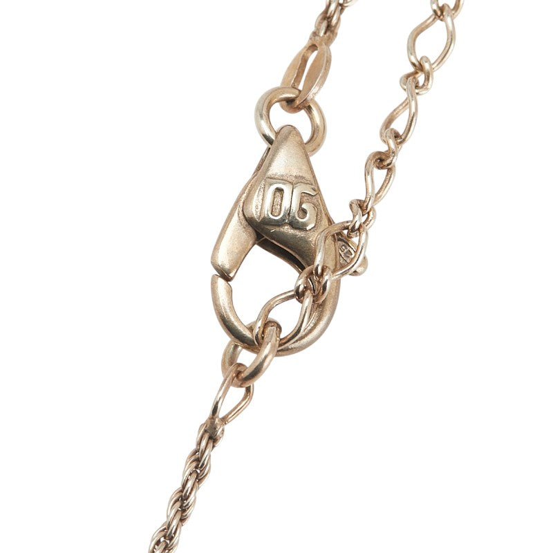ドルチェアンドガッバーナ コルノ ネックレス シルバー ブラック プラスチック SV925 シルバー レディース DOLCE&GABBANA 【中古】