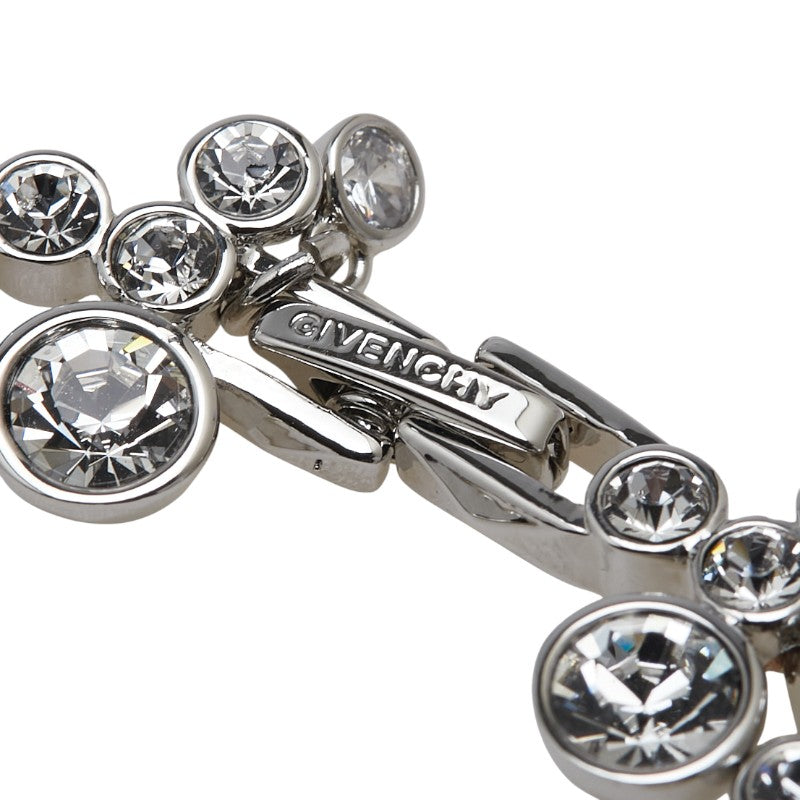 ジバンシー ラインストーン ブレスレット シルバー メタル レディース Givenchy 【中古】