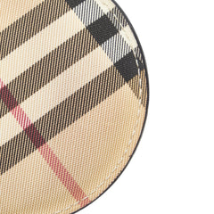 バーバリー ノバチェック コインケース 小銭入れ ベージュ マルチカラー PVC レディース BURBERRY 【中古】
