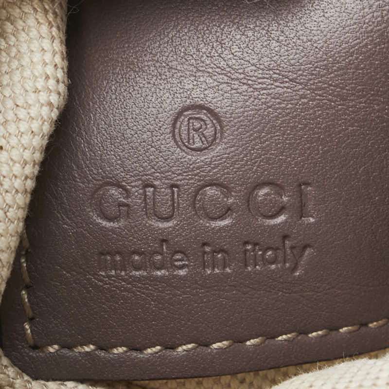 グッチ グッチシマ リボン クラッチバッグ ウォレットバッグ 256867 パープル レザー レディース GUCCI 【中古】