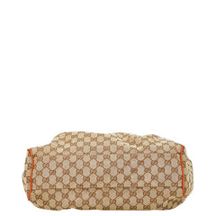 グッチ GGキャンバス スーキー ハンドバッグ 211944 ベージュ オレンジ キャンバス レザー レディース GUCCI 【中古】