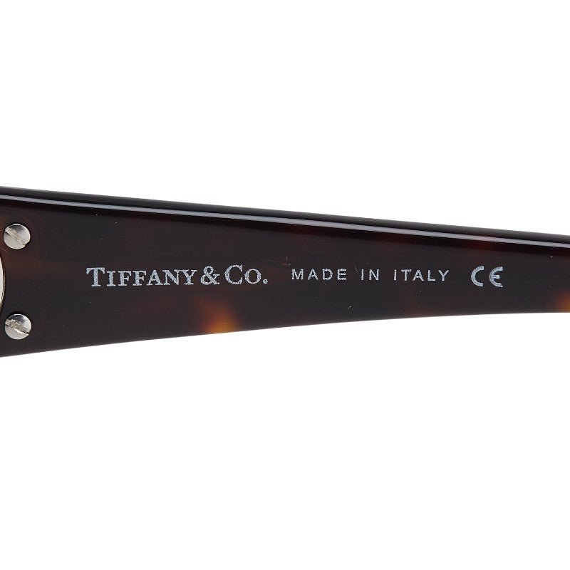 ティファニー アトラス ラインストーン サングラス TF4003-B ブラウン プラスチック レディース TIFFANY&Co. 【中古】