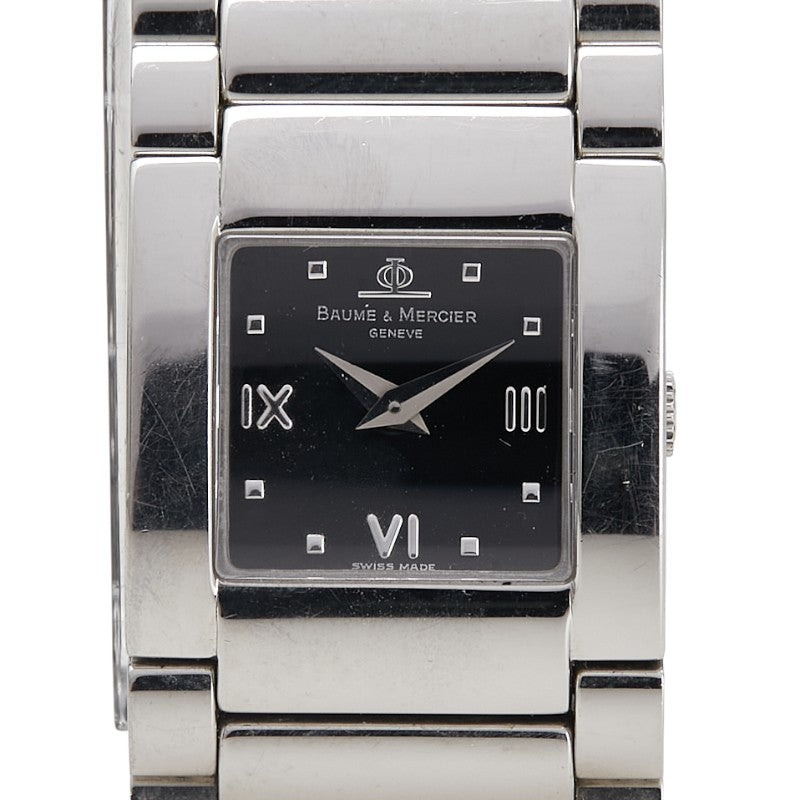 ボーム＆メルシェ キャットウォーク 腕時計 MV045219 クオーツ ブラック文字盤 ステンレススチール レディース Baume & Mercier 【中古】