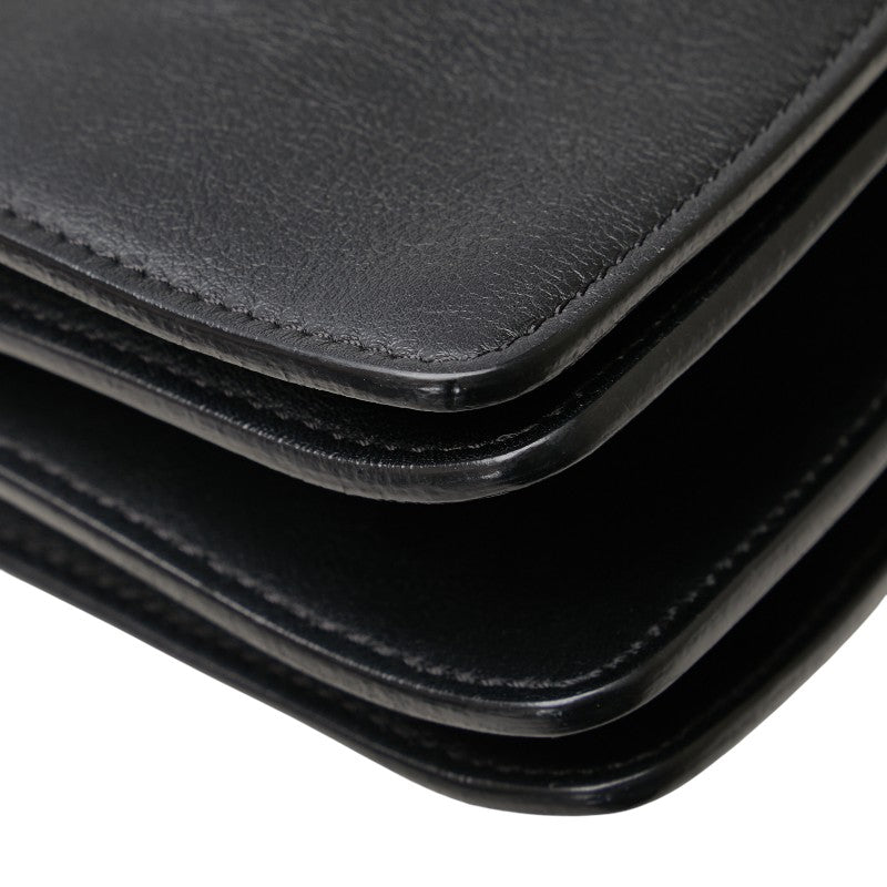 クロエ フェイ ミディアム ショルダーバッグ ブラック ベージュ パイソン レザー スウェード レディース Chloe 【中古】