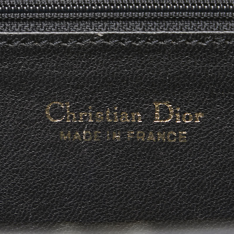 ディオール CDロゴ ワンショルダーバッグ ブラック レザー レディース Dior 【中古】