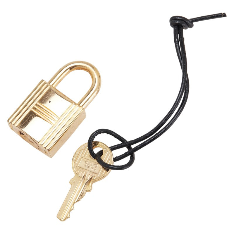 エルメス カデナ 南京錠 キー セット ゴールド メッキ レディース HERMES 【中古】