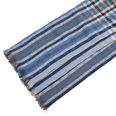 ルイ ヴィトン モノグラム マドラス エトール ストール M75580 ライトブルー マルチカラー コットン レディース LOUIS VUITTON 【中古】