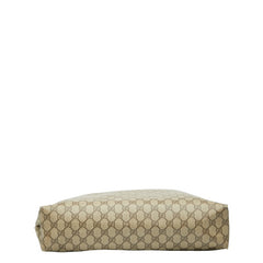 グッチ GGスプリーム トートバッグ 3902061 ブラウン PVC レザー レディース GUCCI 【中古】