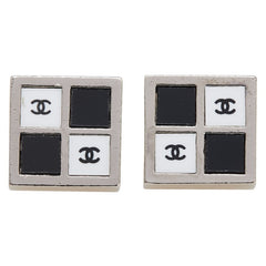 シャネル ココマーク スクエア ピアス シルバー メタル レディース CHANEL 【中古】