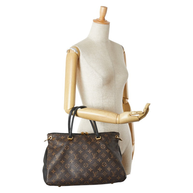 ルイ ヴィトン モノグラム パラス ハンドバッグ M42756 ブラウン ノワール PVC レザー レディース LOUIS VUITTON 【中古】