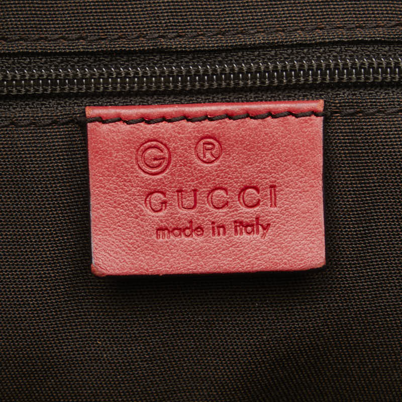 グッチ グッチシマ バンブー トートバッグ ショルダーバッグ 2WAY 339548 レッド レザー レディース GUCCI 【中古】