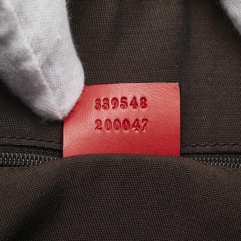 グッチ グッチシマ バンブー トートバッグ ショルダーバッグ 2WAY 339548 レッド レザー レディース GUCCI 【中古】
