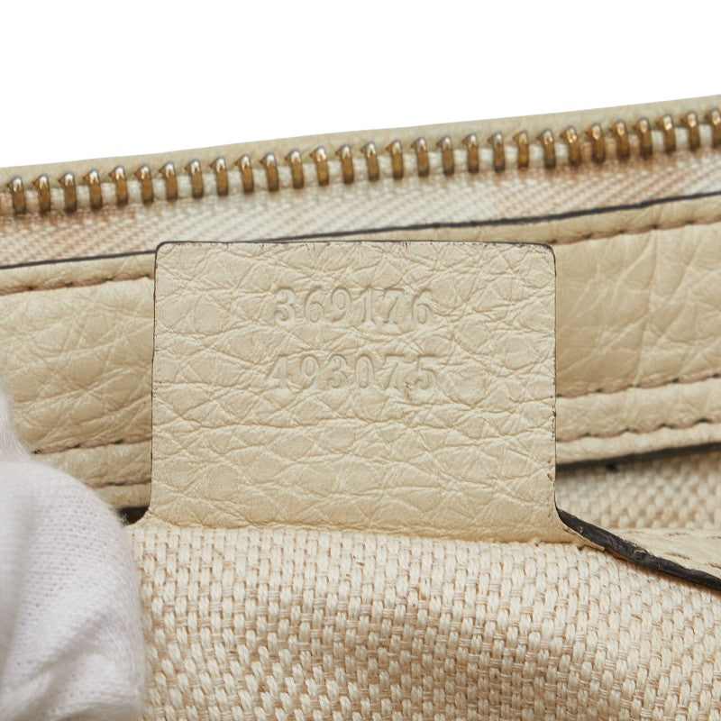 グッチ ソーホー ハンドバッグ ショルダーバッグ 2WAY 369176 ベージュ アイボリー レザー レディース GUCCI 【中古】