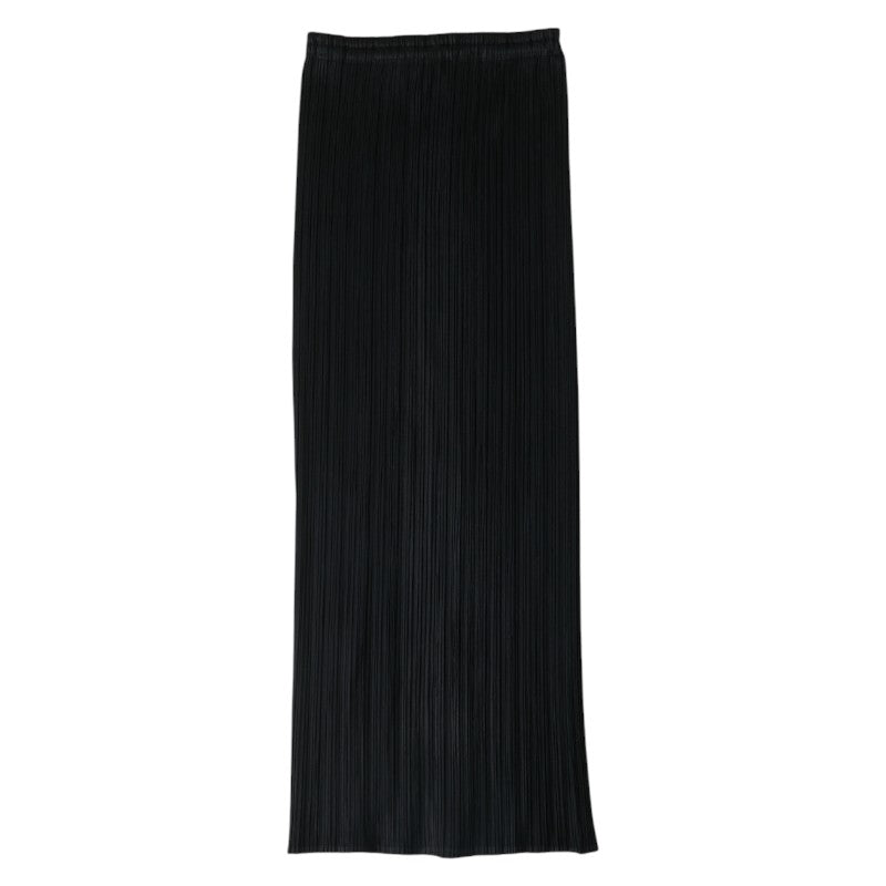 プリーツプリーズ スカート ロングスカート サイズ：1 ブラック ポリエステル レディース PLEATS PLEASE 【中古】