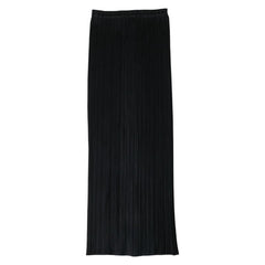 プリーツプリーズ スカート ロングスカート サイズ：1 ブラック ポリエステル レディース PLEATS PLEASE 【中古】
