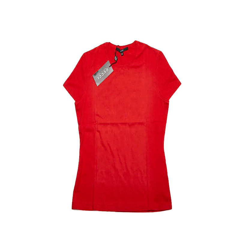 グッチ Tシャツ サイズ：M レッド コットン レディース GUCCI 【中古】