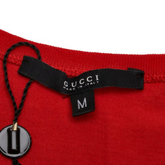 グッチ Tシャツ サイズ：M レッド コットン レディース GUCCI 【中古】