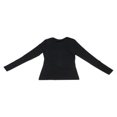 ロエベ Tシャツ 長袖 カットソー サイズ：M ブラック ナイロン ポリウレタン レディース LOEWE 【中古】