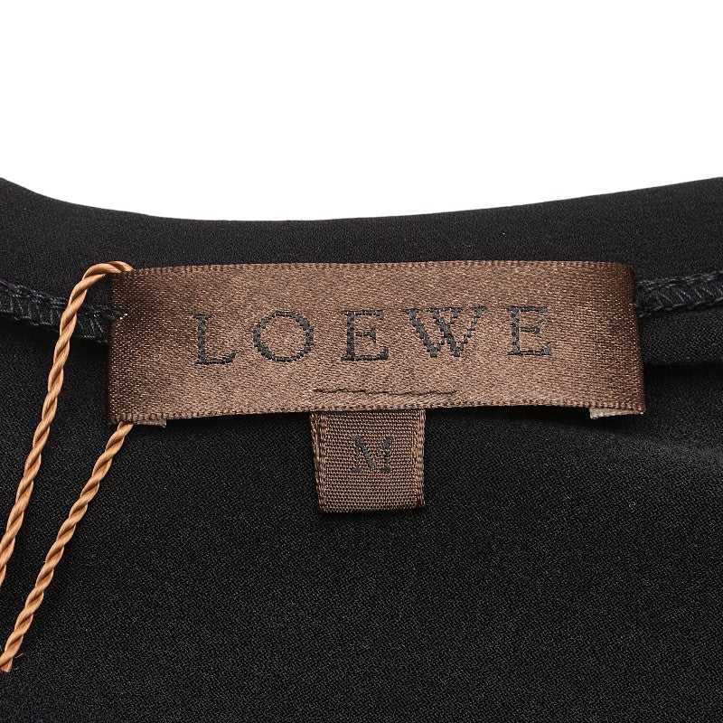 ロエベ Tシャツ 長袖 カットソー サイズ：M ブラック ナイロン ポリウレタン レディース LOEWE 【中古】
