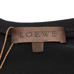 ロエベ Tシャツ 長袖 カットソー サイズ：M ブラック ナイロン ポリウレタン レディース LOEWE 【中古】