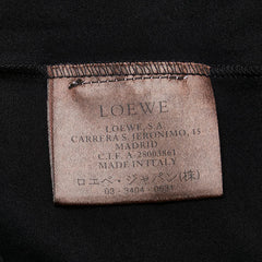 ロエベ Tシャツ 長袖 カットソー サイズ：M ブラック ナイロン ポリウレタン レディース LOEWE 【中古】