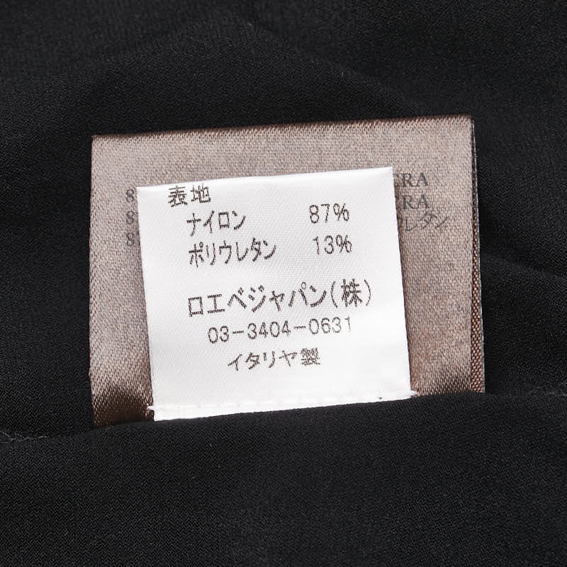 ロエベ Tシャツ 長袖 カットソー サイズ：M ブラック ナイロン ポリウレタン レディース LOEWE 【中古】