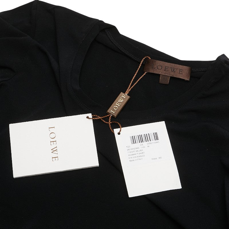 ロエベ Tシャツ 長袖 カットソー サイズ：M ブラック ナイロン ポリウレタン レディース LOEWE 【中古】