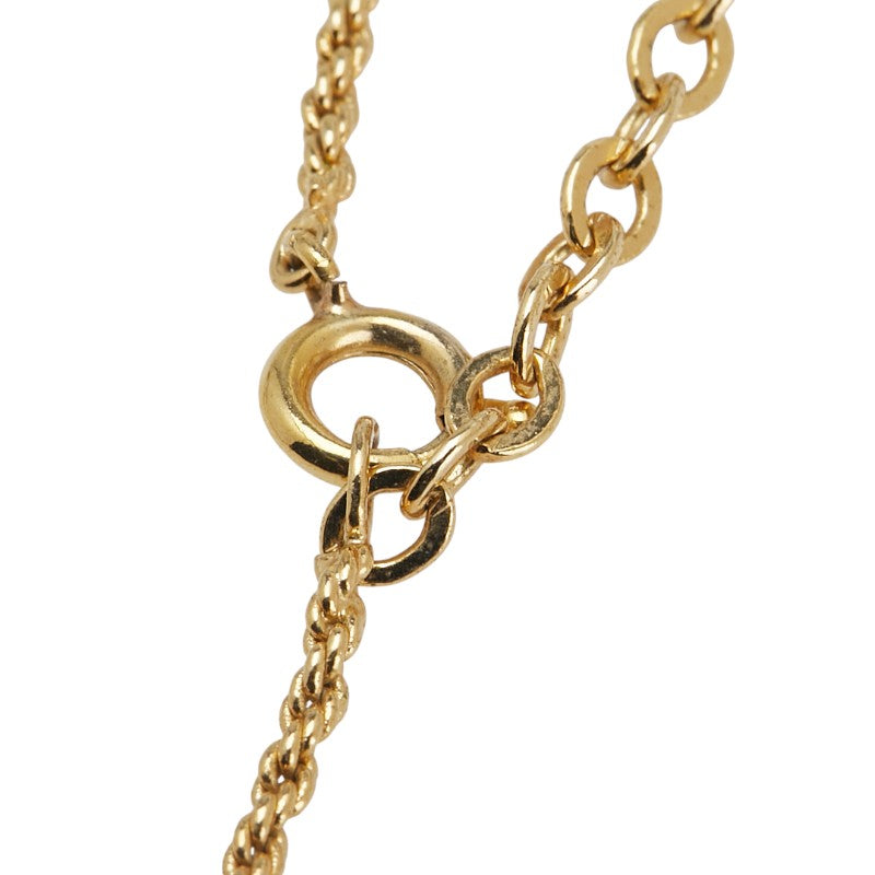 ディオール CDロゴ ペンダントネックレス ゴールド メッキ レディース Dior 【中古】