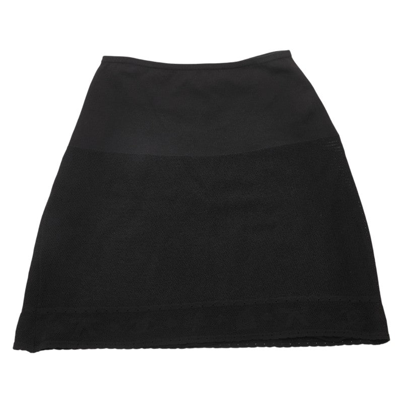 シャネル スカート サイズ:34 P20910V01267 ブラック コットン ポリエステル レディース CHANEL 【中古】