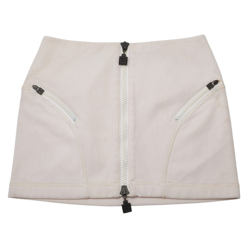 シャネル スポーツライン ジップデザイン スカート サイズ:38 P23619V14368 ライトピンク ポリエステル レディース CHANEL 【中古】