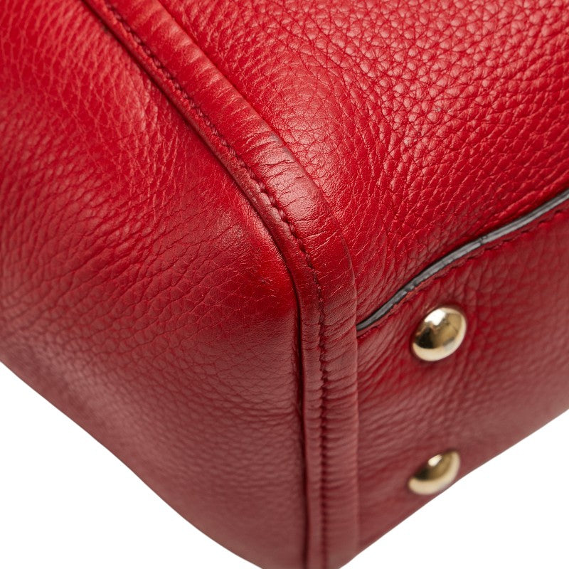 グッチ ソーホー ハンドバッグ ショルダーバッグ 2WAY レッド レザー レディース GUCCI 【中古】