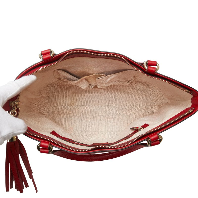 グッチ ソーホー ハンドバッグ ショルダーバッグ 2WAY レッド レザー レディース GUCCI 【中古】