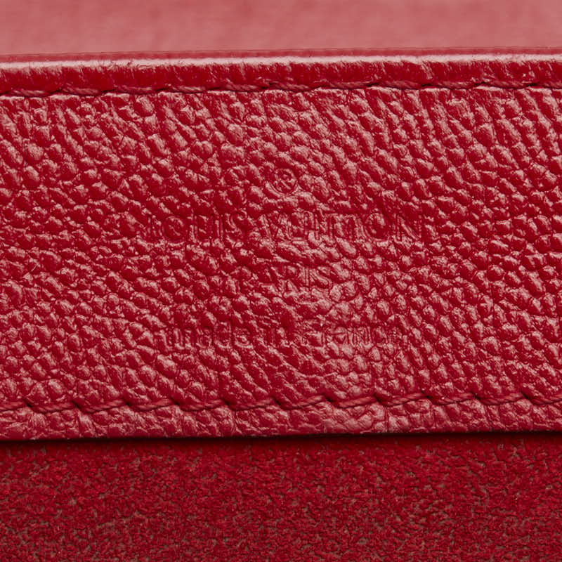 ルイ ヴィトン モノグラム ヴェリー ハンドバッグ ショルダーバッグ 2WAY M42905 レッド ブラウン レザー レディース LOUIS VUITTON 【中古】