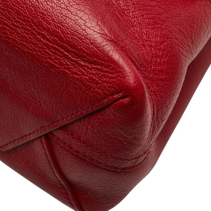 ルイ ヴィトン モノグラム ヴェリー ハンドバッグ ショルダーバッグ 2WAY M42905 レッド ブラウン レザー レディース LOUIS VUITTON 【中古】
