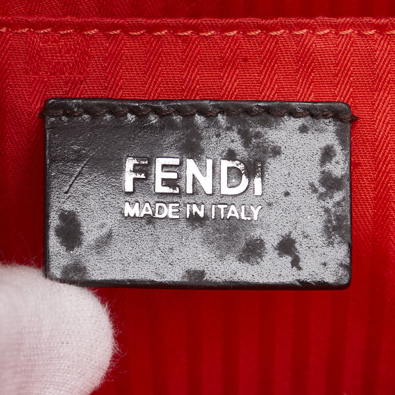 フェンディ トゥージュール ハンドバッグ ショルダーバッグ 2WAY 8BH250 レッド レザー レディース FENDI 【中古】