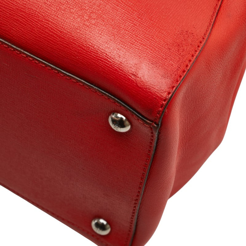 フェンディ トゥージュール ハンドバッグ ショルダーバッグ 2WAY 8BH250 レッド レザー レディース FENDI 【中古】