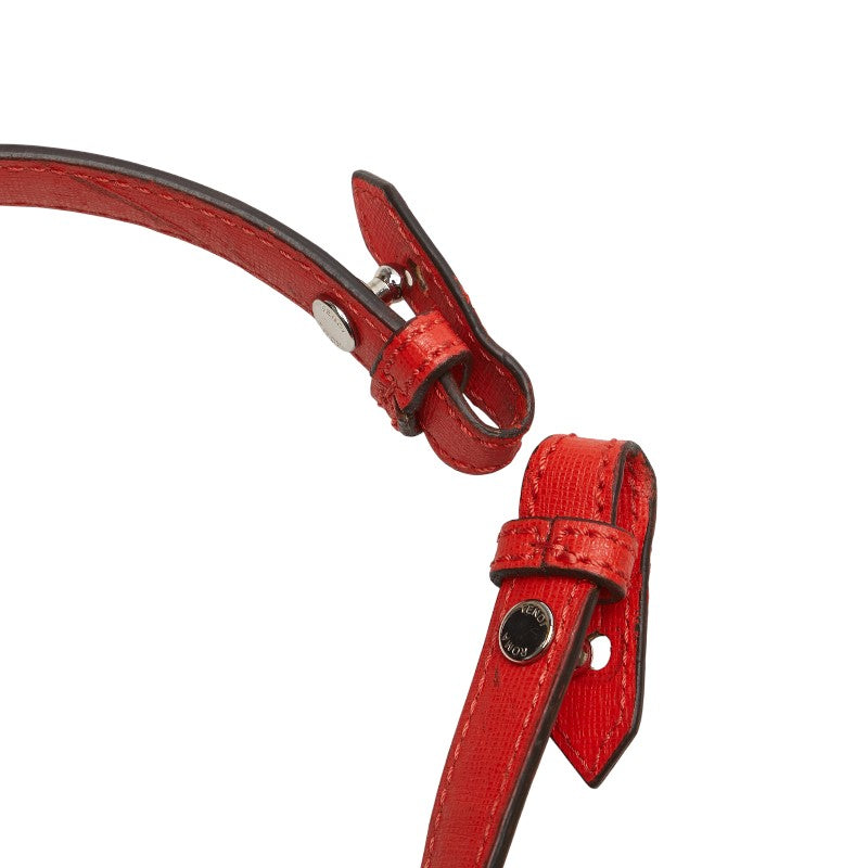 フェンディ トゥージュール ハンドバッグ ショルダーバッグ 2WAY 8BH250 レッド レザー レディース FENDI 【中古】