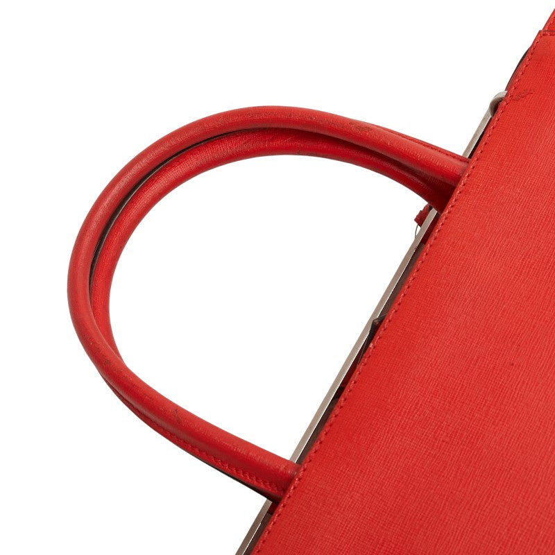 フェンディ トゥージュール ハンドバッグ ショルダーバッグ 2WAY 8BH250 レッド レザー レディース FENDI 【中古】