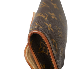 ルイ ヴィトン モノグラム ポシェット ツインPM ショルダーバッグ M51854 ブラウン PVC レザー レディース LOUIS VUITTON 【中古】