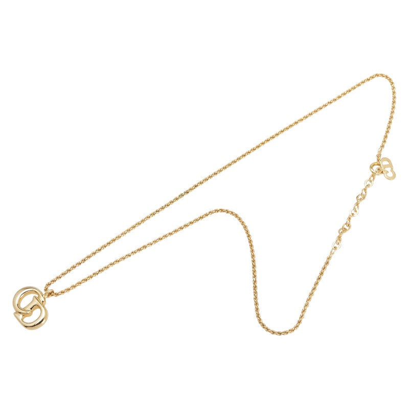 ディオール CDロゴ ネックレス ゴールド メッキ レディース Dior 【中古】
