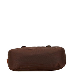 ロンシャン 斜め掛け ショルダーバッグ ブラウン ナイロン レザー レディース Longchamp 【中古】