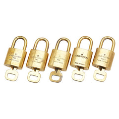 ルイ ヴィトン カデナ 南京錠 キー 5点セット ゴールド メッキ レディース LOUIS VUITTON 【中古】