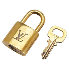 ルイ ヴィトン カデナ 南京錠 キー 5点セット ゴールド メッキ レディース LOUIS VUITTON 【中古】