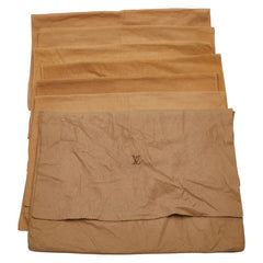 ルイ ヴィトン 保存袋 ダストバッグ 10枚セット ベージュ ブラウン コットン レディース LOUIS VUITTON 【中古】