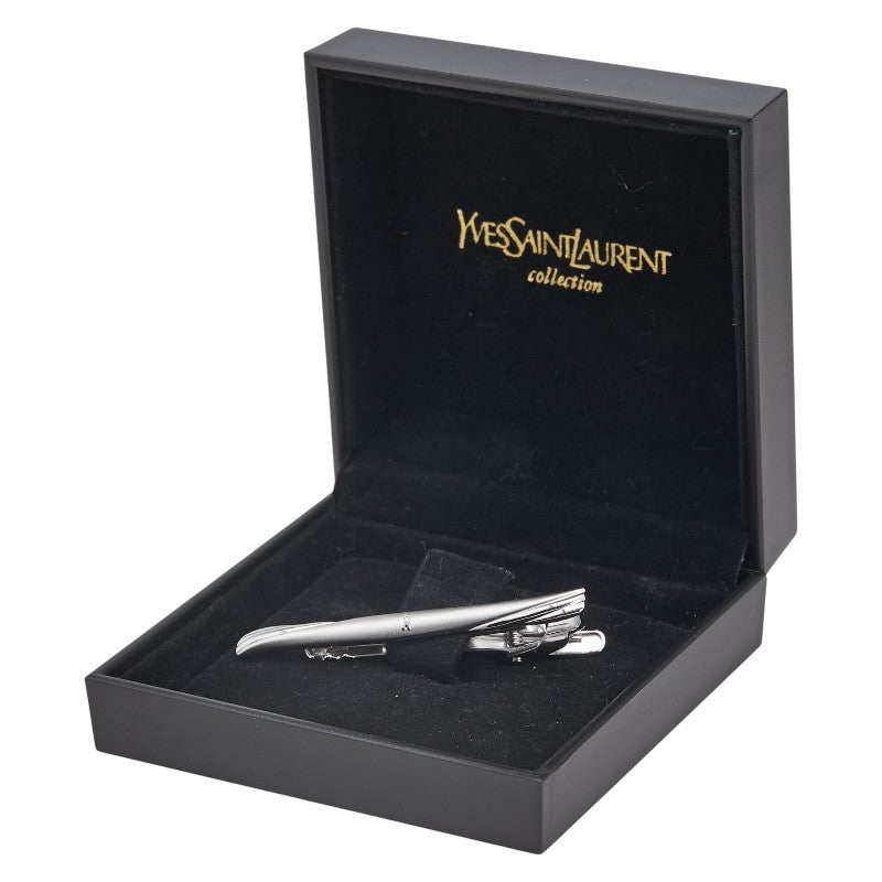 サンローラン ロゴ タイピン シルバー メタル メンズ SAINT LAURENT 【中古】