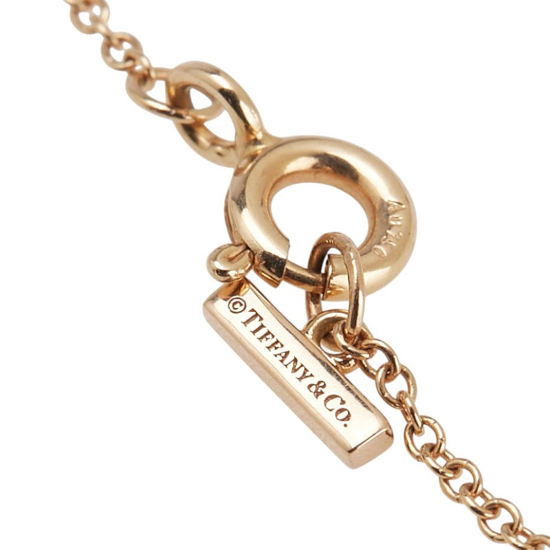 ティファニー T TWO サークル ネックレス ゴールド ブラック K18PG ピンクゴールド オニキス レディース TIFFANY&Co. 【中古】